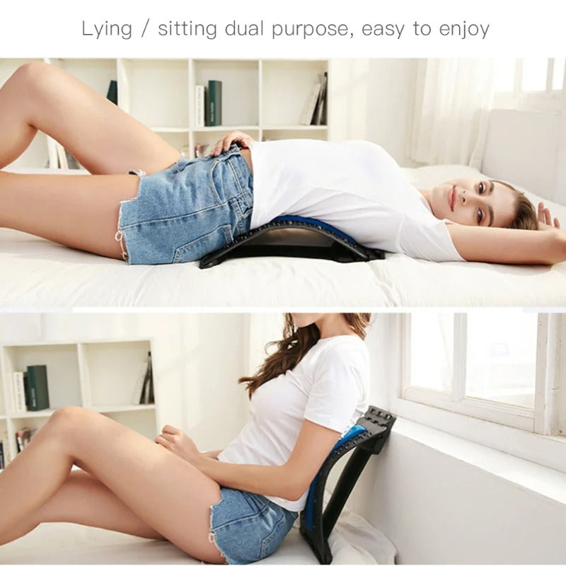 Back Pain Relief: 3-Level Stretcher for Lumbar Support