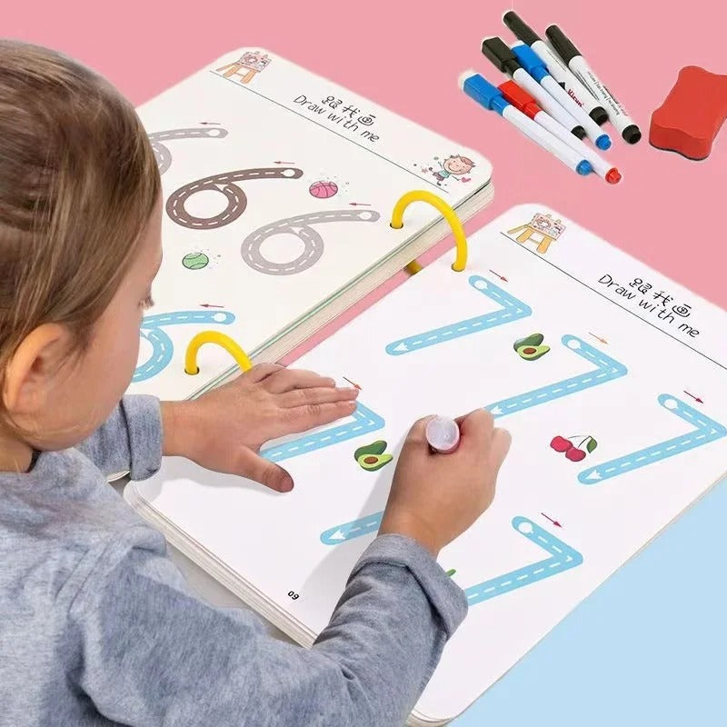 Magical Reusable Tracing Workbook For Kids
