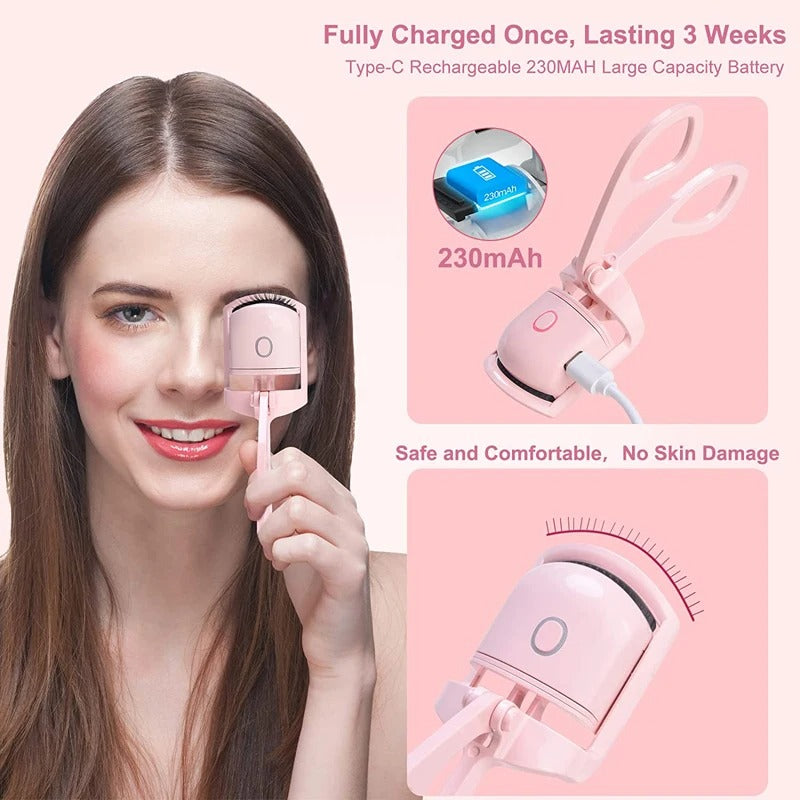 Heated Eyelashes Curler, USB Rechargeable