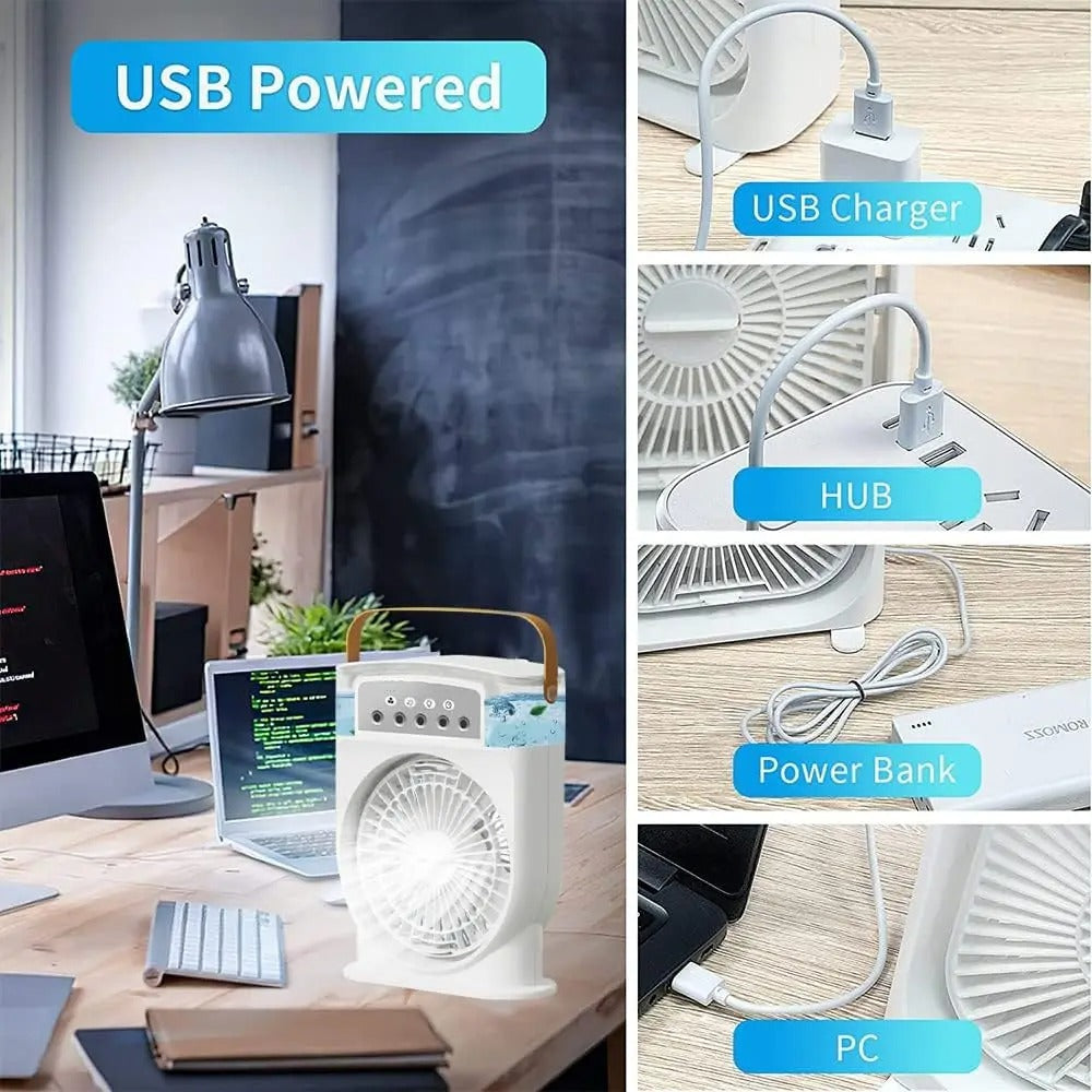 Portable Cooling Fan Air Conditioners USB Electric Fan